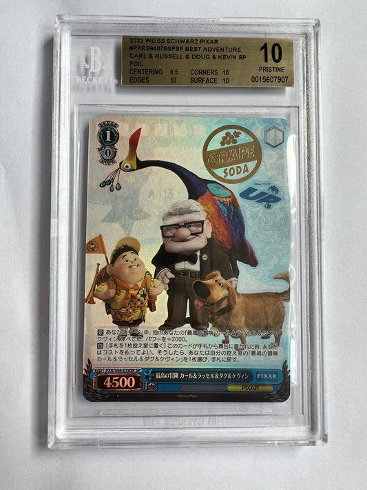 Weiss Schwarz PIXAR CHARACTERS Up Carl Fredricksen PXR/S94-076SP Beckett BGS 10